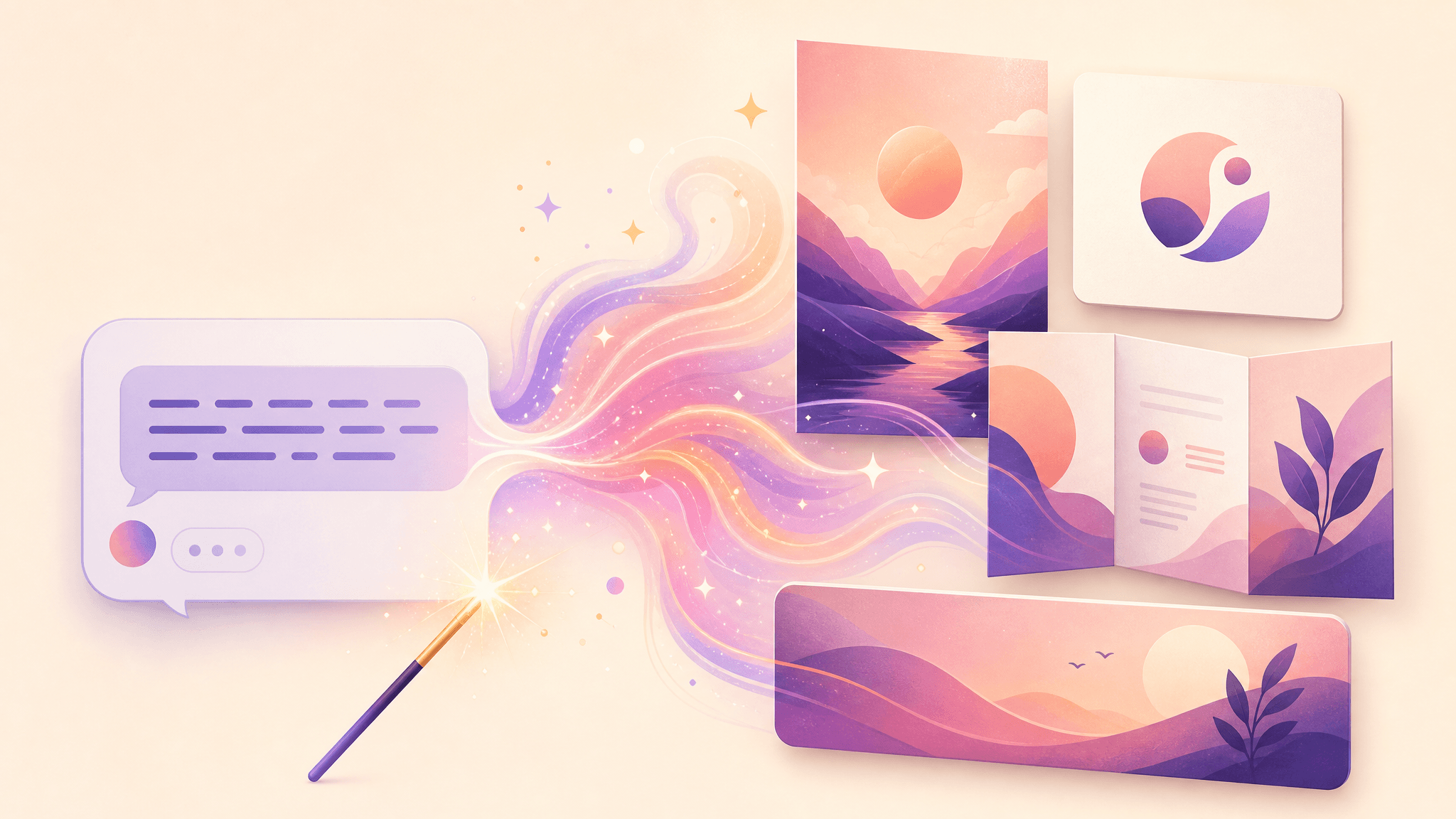 AI image generator — chat to design posters, logos and brochures