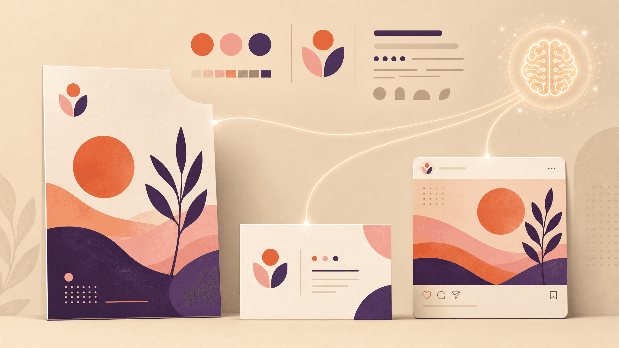AI for branding — Brand Kit memory across posters, logos, brochures